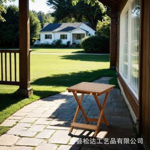 Solid <b>wood</b> side <b>table</b>, folding <b>table</b>, outdoor <b>table</b>, camping <b>table</b>, outdoor leisure picnic <b>table</b>, manufacturer wholesale, - Product Image 3