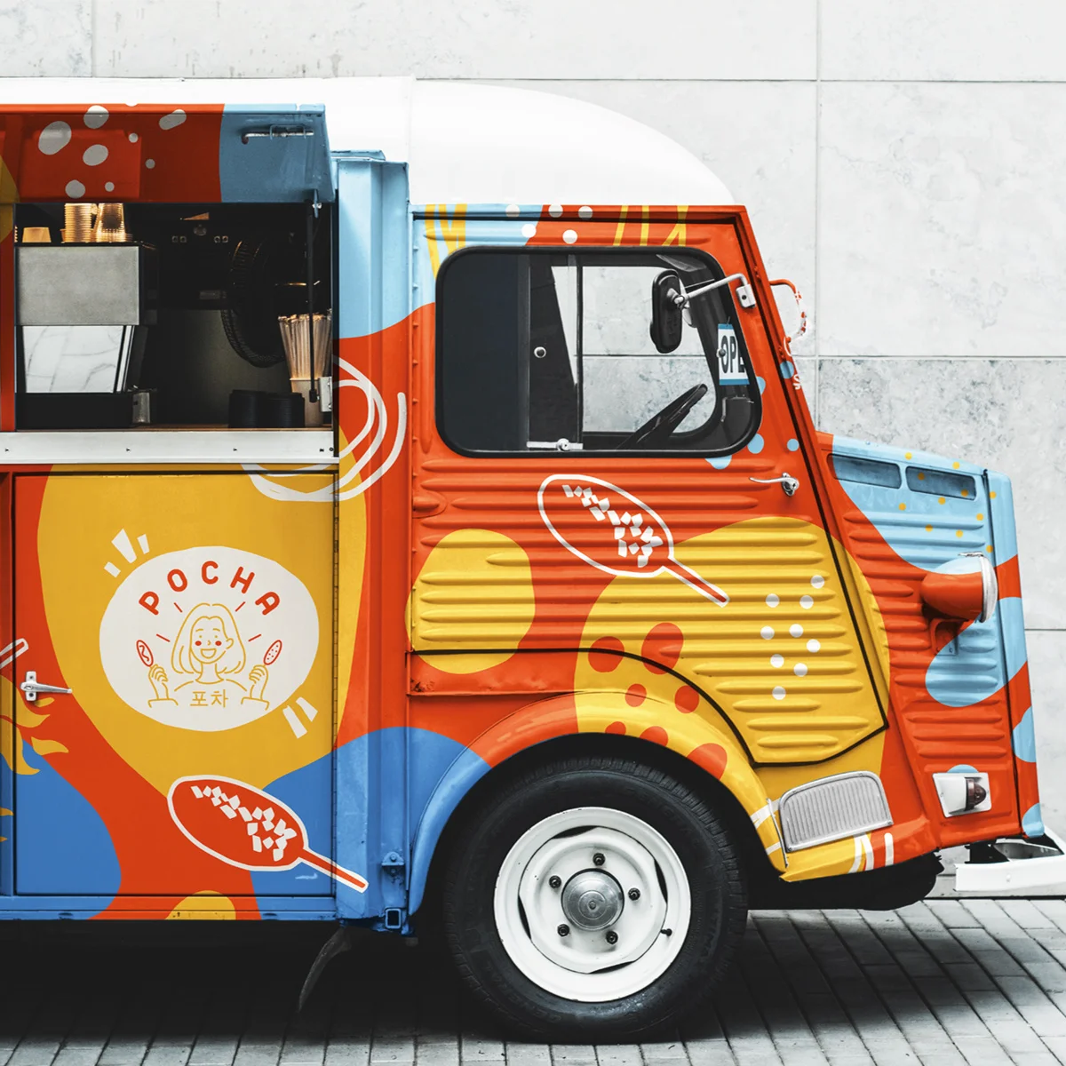 Miniature Citroën Type H Food Truck 'Trinaranjus' - Échelle 1:43 Par IXO Salvat - Fonte De Métal - Neuf