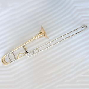 Trombone ténor haut de gamme Trombone professionnel laqué or Trombone ténor - Product Image 1