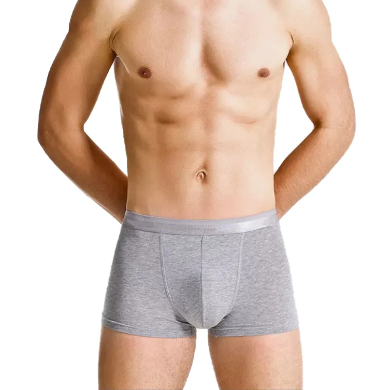 Always In Motion Mens Mid -Rise Color sólido Sin patrón Ropa interior Boxer Modelo básico