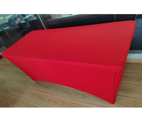 Nappe extensible en spandex de 6 pieds pour hôtel, salle à manger, restaurant – Housse de table décorative élastique – Vente en gros