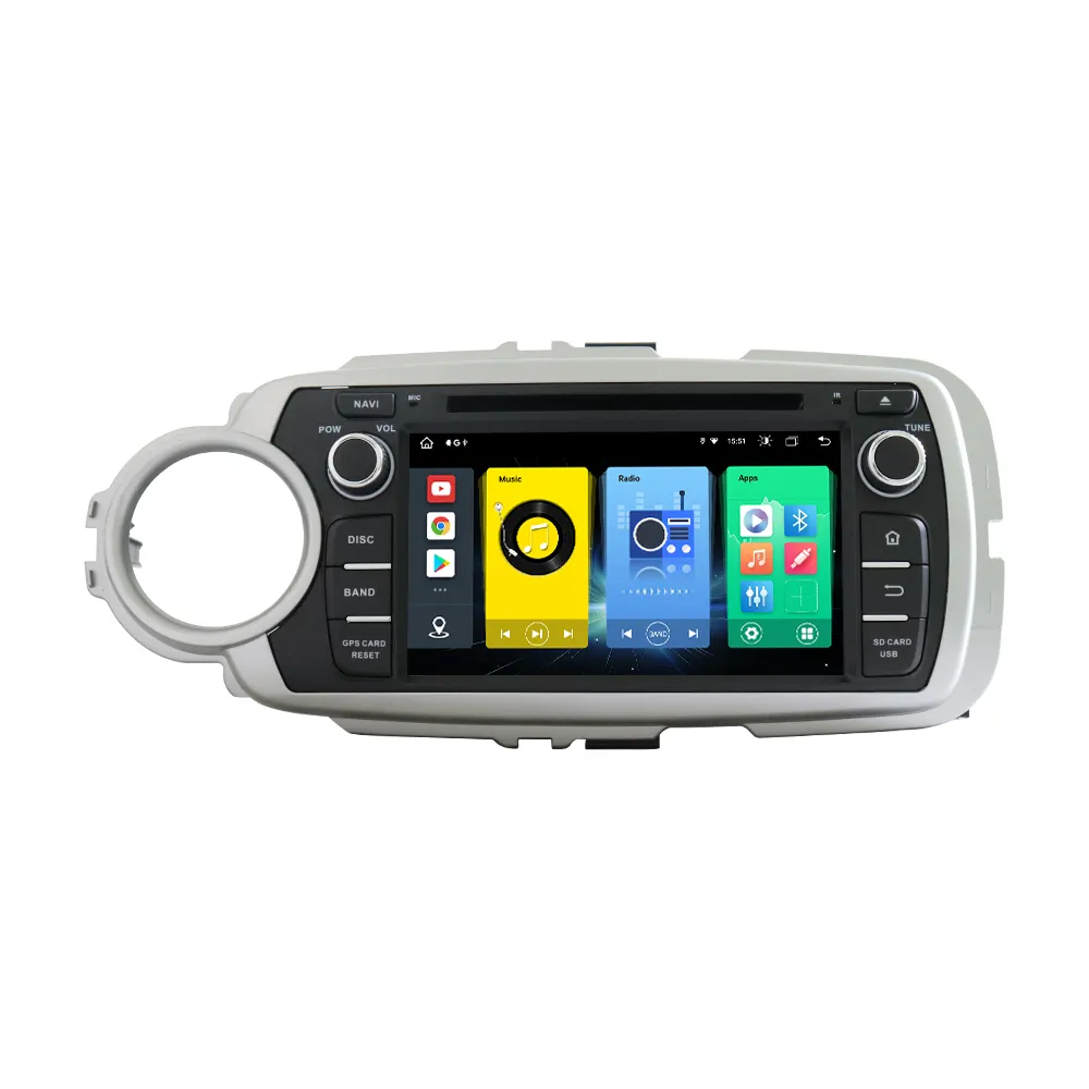 KD-7093 Android Car Radio 7Inch DSP Carplay DVD Car Player Multimedia for Toyota Yaris/Vios 2012-2018 Car Stereo