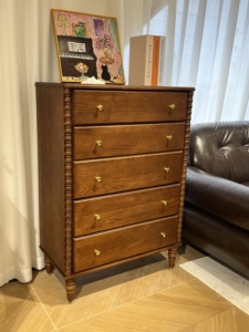 Mueble de Almacenamiento de Madera Maciza Estilo Hepburn, Mueble Auxiliar de Almacenamiento para el Hogar - Product Image 2