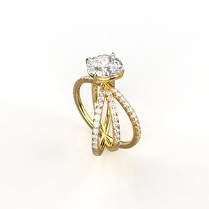 แหวนเพชรเม็ดเดี่ยวทอง 18K และ 14K พร้อมเพชรเพาะเลี้ยงในห้องปฏิบัติการขนาด 1.50 กะรัต ราคา 80 เซ็นต์ สำหรับงานแต่งงาน สินค้าขายส่งสำหรับสาวๆ - Product Image 3