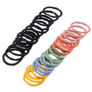 Attaches pour cheveux colorées pour enfants, 100 pièces, accessoires pour cheveux aux couleurs bonbons, utilisation quotidienne, cordes élastiques pour cheveux d'enfants - Product Image 5