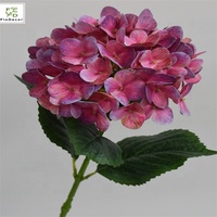 Fleur de mariage artificielle, toucher réel, hortensia, grandes fleurs d'hortensia, latex, multicolore, hortensia géant