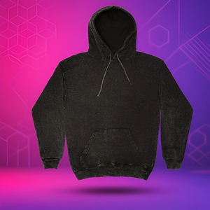 Sudadera con Capucha Negra para Hombre, Corte Regular, Color Sólido, Algodón French Terry, Estilo Casual para Otoño, Diseño con Bolsillos, Estilo Tejido - Product Image 1