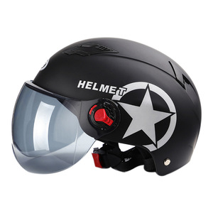 Casques de moto 3/4 rétro à visage ouvert, casque <span class=keywords><strong>Vespa</strong></span> pour scooters avec visière transparente pour hommes et femmes - Approuvé par la CCC - Product Image 6
