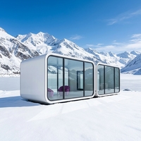 Maison conteneur intelligente de 40 pieds, maisons préfabriquées modulaires, maison conteneur 3 chambres avec cuisine et séjour