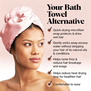 Wholesale High-quality Luxury Silk Satin Hair Towels Microfiber: Absorbent and Quick-drying Hair Cap Towel - Product Image 2