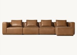 Sassanid OEM Design italien contemporain Ensemble salon américain de luxe <span class=keywords><strong>Vitto</strong></span> Chaise en U modulaire en cuir - Product Image 4