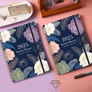 สมุดบันทึกแบบสันห่วงขนาด A5 ปี 2025 สำหรับบันทึกตารางงานและกิจกรรมกีฬา พร้อมปกกระดาษแบบสมุดบันทึก ขนาด A5 เหมาะสำหรับเป็นของขวัญ - Product Image 2