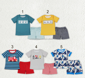 เสื้อผ้าเด็กผู้ชาย ชุดเสื้อแขนสั้น กางเกงขาสั้น ชุดฤดูร้อน พร้อมส่ง - Product Image 4