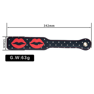 Pagaie de fessée classique style Kiss, jouet <span class=keywords><strong>sexy</strong></span> pour femme, bondage en forme de cœur pour jeu de couple - Product Image 6