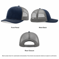 Casquette Trucker personnalisée à six panneaux en maille respirante, visière arrière incurvée, réglable, à fermeture snapback, frontale vierge, style baseball, pour usage extérieur et décontracté
