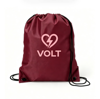 Sac à dos à cordon en polyester 210D, vente en gros, logo personnalisé, réutilisable, léger, sac à cordon promotionnel pour le sport