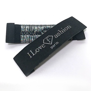 Custom No minimal End Fold accessori moda privati tessuto biancheria intima Jeans <span class=keywords><strong>etichetta</strong></span> <span class=keywords><strong>T</strong></span>-<span class=keywords><strong>Shirt</strong></span> - Product Image 3
