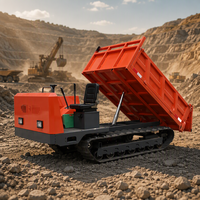 Mini-dumper utilitaire agricole sur chenilles, télécommandé automatique, Diesel CE Euro 5, Agricola Agricolo 300 3t, avec siège, Prix