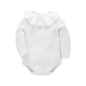 공장 일반 흰색 아기 onesie 아기 옷 장난꾸러기 흰색 중국의 면화 의류 제조 업체