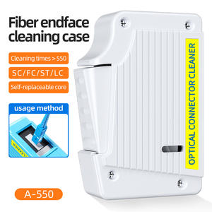 Caja de Limpieza de Fibra Óptica de Buena Calidad, Caja Limpiadora de Bridas de Fibra Óptica para Conectores SC/ST/FC/LC, Limpiador de Pigtales de Fibra - Product Image 5