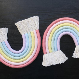 Décoration murale arc-en-ciel pastel de haute qualité - Product Image 1