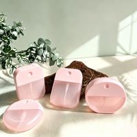 Flacon pulvérisateur carré en PETG à paroi épaisse de 30 ml et 50 ml, format carte de crédit, pour brume faciale, emballage cosmétique avec logo