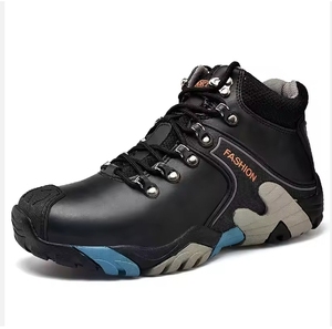Botas de Invierno <span class=keywords><strong>Impermeables</strong></span> con Cordones, Forro de Piel Auténtica y Suela de PU, Zapatos de Senderismo Cálidos - Product Image 4