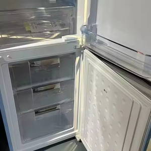 American Red & Tiffany Blue Style français Portable Home Decor Exquisite Retro Double-Door Freezer Bottom-Freezer Refrigerator - Product Image 3