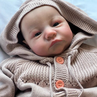 Muñeca Reborn Realista de 18 Pulgadas (48 cm) para Recién Nacidos, Linda Muñeca de Silicona para Manualidades, Muñeca de Arte Hecha a Mano, Regalo Moderno para Niños