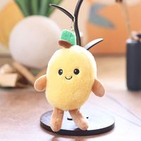 Porte-clés pendentif mignon fruit pomme banane mangue Dragon fruit coton peluche jouet Dolum sac pendentif