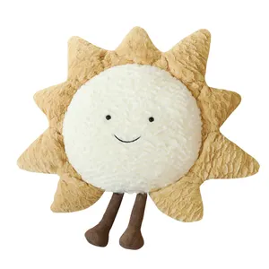 Мягкие со звездным принтом и рисунком из мультфильмов, с изображением солнца, Луны форма бросать подушки детские куклы игрушка плюшевая подушка для дивана