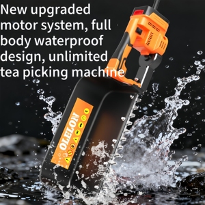 Máquina cosechadora de té inalámbrica de alto rendimiento 2025 para plantaciones orgánicas modernas, lata con bolsa cosechadora de hojas de té, batería intercambiable - Product Image 3