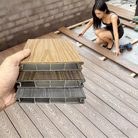 Planche de terrasse en composite d'aluminium résistant aux intempéries et ignifuge, extrudée en aluminium