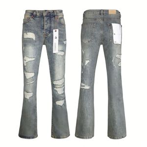 Jeans de marque de luxe de qualité supérieure, jeans en denim déchiré stretch hip-hop, streetwear, jeans <span class=keywords><strong>trompette</strong></span> pour hommes - Product Image 6