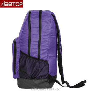 Zaino Semplice Viola per Donna e Uomo, Leggero e Casual con Tasca Frontale per Uso Quotidiano, Scuola e Viaggi - Product Image 4