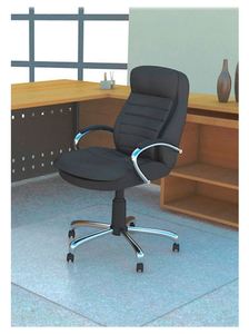 Tapis de chaise épais en PVC transparent moderne pour bureau et maison avec protection antimicrobienne et résistante aux taches - Product Image 2