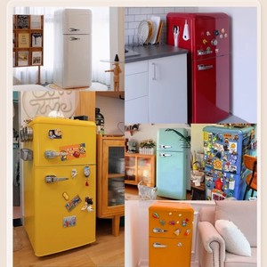 <span class=keywords><strong>Mini</strong></span> Réfrigérateur Portable Style Rétro avec Congélateur Supérieur 72L, Top des Ventes pour Maison ou Hôtel - Product Image 5
