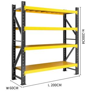 4-Tier Heavy-Duty boltless có thể điều chỉnh kim loại kệ lưu trữ Kệ 200kg 300kg/lớp bền cho cửa hàng bán lẻ nhà để xe kho - Product Image 2