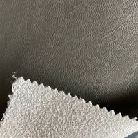 Cuir PU Nubuck à texture antidérapante, cuir PU artificiel, vente chaude