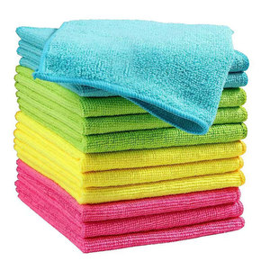 Paño de limpieza de microfibra cuadrado, sin pelusas, absorbente, para limpieza de cocina y coche - Product Image 1