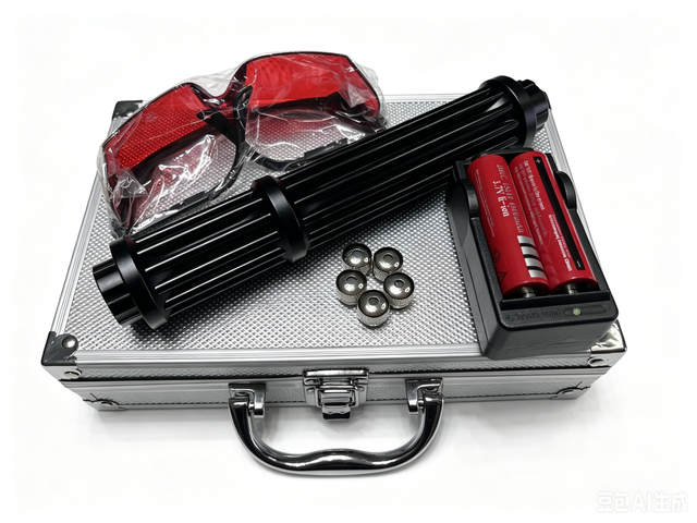 520nm Green Gatling Rechargeable Multi-pattern Laser Flashlight Pointer Pen With 18650 Battery