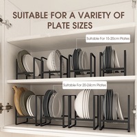 1 pièce Égouttoir à vaisselle en métal sur pied pour comptoir de cuisine, multifonctionnel, non pliable, pour assiettes et bols