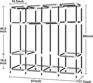 Organizzatore moderno del guardaroba del panno della biancheria della camera da letto - Product Image 2