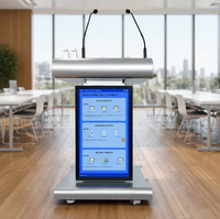 Nouveauté : Podium Électrique Intelligent de 23,8 Pouces avec Écran Frontal de 32 Pouces, Audio Sans Fil, Tribune Numérique pour Discours – En Stock aux États-Unis
