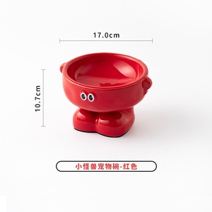 Bol à nourriture pour chat et chien en céramique exclusif, pieds hauts, durable, bassin pour animaux de compagnie, stockage d'eau potable et de nourriture, écologique - Product Image 6