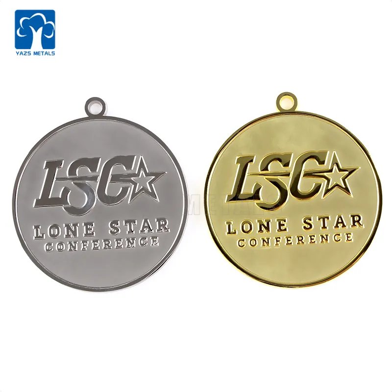 Personalisiertes Logo günstig individuelle 3D-Metall-Trophäe-Medaille für Läufer Marathon 2023 antike Goldmedaillen und Trophäen