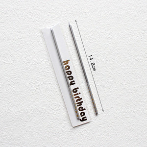 Huaming Hot Sell Long Skinny Metallic Spiral <span class=keywords><strong>Happy</strong></span> <span class=keywords><strong>Birthday</strong></span> Candles Fancy Single Pack Gold/Sliver <span class=keywords><strong>Birthday</strong></span> Cake <span class=keywords><strong>Candle</strong></span> in Bulk - Product Image 5