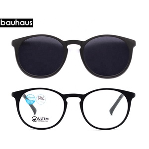 RS010 delicato Ultem <span class=keywords><strong>occhiali</strong></span> rotondi montatura <span class=keywords><strong>con</strong></span> <span class=keywords><strong>Clip</strong></span> magnetica su <span class=keywords><strong>occhiali</strong></span> <span class=keywords><strong>da</strong></span> sole - Product Image 2