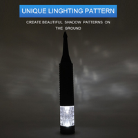 Lampe solaire LED extérieure étanche à détecteur de mouvement IP44 en acier inoxydable pour allée et éclairage de rue, décoration moderne