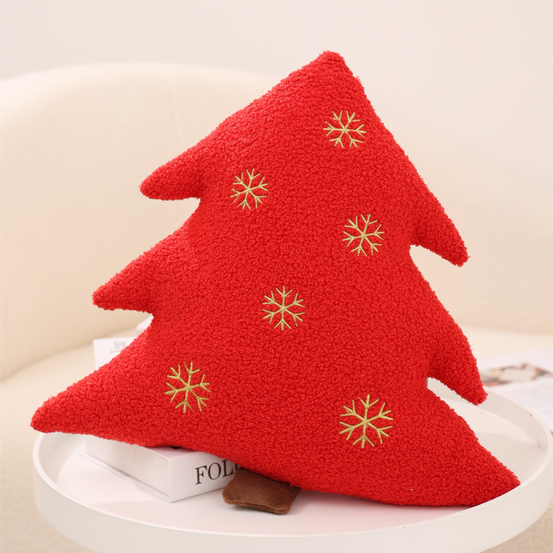 Red snowflake christmas tree 38cm